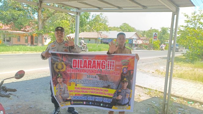 
					“Cegah Karhutla” Polsek Kapuas Timur Rutin Sosialisasi dan Imbau Masyarakat Tidak Membakar Hutan dan Lahan