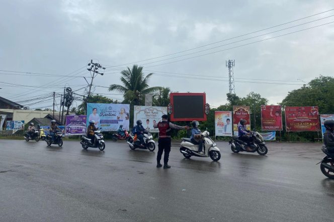 
					Pagi Hari, Samapta Polres Murung Raya Gatur Rutin Di Jalan