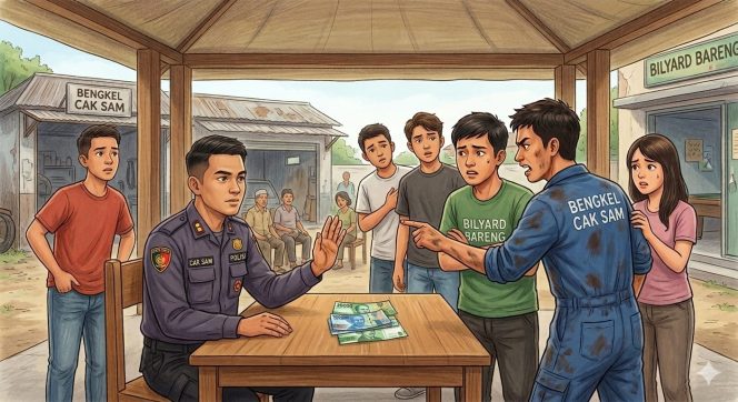 
					Dituduh Mencuri Uang Rp 50 Ribu, Handphone Ditahan, Data Pribadi Disebarkan Dan Dikatai Boti, Karyawan Rumah Bilyard di Palangka Raya Curhat ke Cak Sam Polda Kalteng, Oknum Karyawan Bengkel Dibina Dan Dimediasi