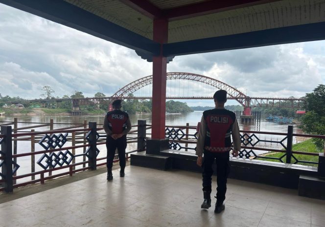 
					Patroli Obyek Vital, Samapta Polres Murung Raya Patroli di Dermaga Putri Sikan