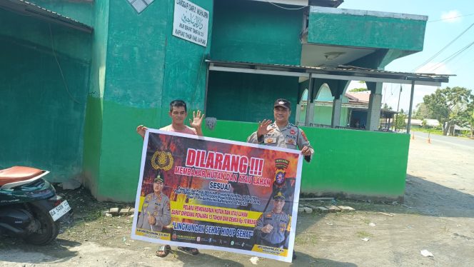 
					“Cegah Karhutla” Polsek Kapuas Timur Rutin Sosialisasi dan Imbau Masyarakat Tidak Membakar Hutan dan Lahan