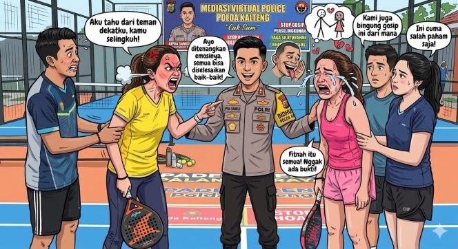 
					Cak Sam Polda Kalteng Mediasi Gosip Perselingkuhan di Lingkungan Olahraga Padel Palangka Raya, 4 Pemain Padel Dibina Dan Dimediasi
