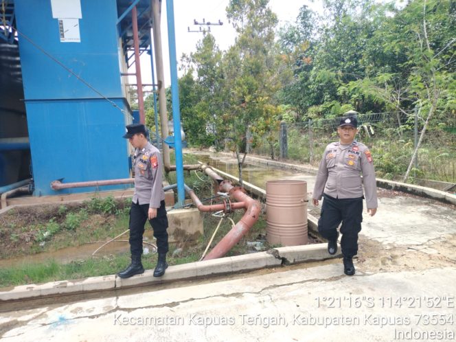 
					Polsek kapuas Tengah laksanakan Patroli ke objek vital ke PDAM unit Pujon.