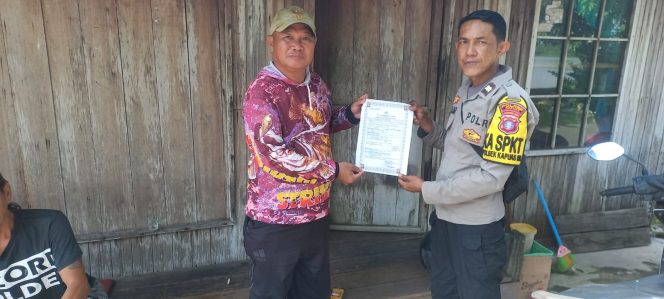 
					Maklumat Kapolda Kalteng Tentang Sanksi Pidana Dan Denda Bagi Pelaku Karhutla Rutin Disampaikan Oleh Polsek Kapuas Hilir Kepada Warga