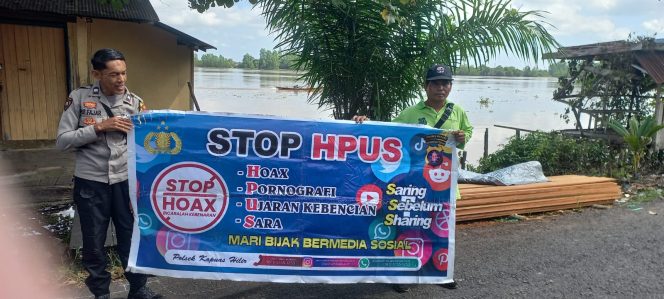 
					Cegah Hoaks Polsek Kapuas Hilir Rutin Sampaikan Himbauan Anti Hpus Kepada Warga
