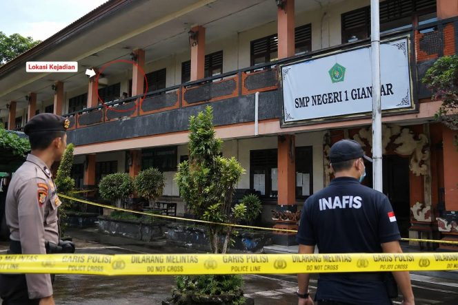 
					Detik-Detik Mencekam di SMPN 1 Gianyar: Siswa Kelas 7 Terjatuh dari Lantai Dua Usai Didorong, Kapolres Benarkan Insiden
