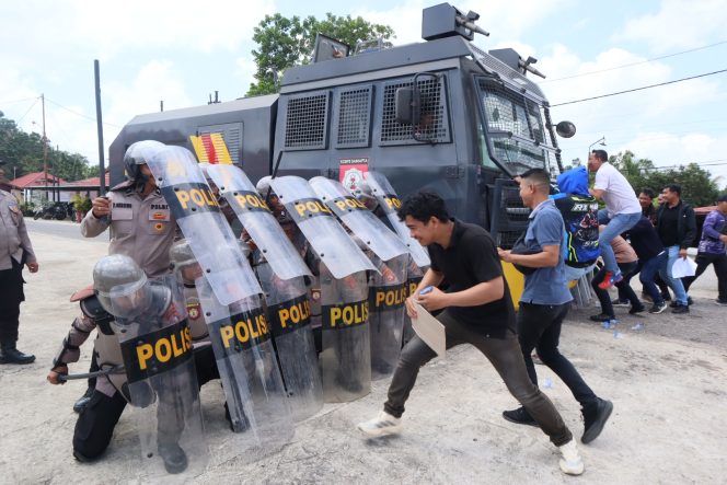
					Jelang May Day, Polres Murung Raya Asah Kemampuan Melalui TFG dan Sispam Kota