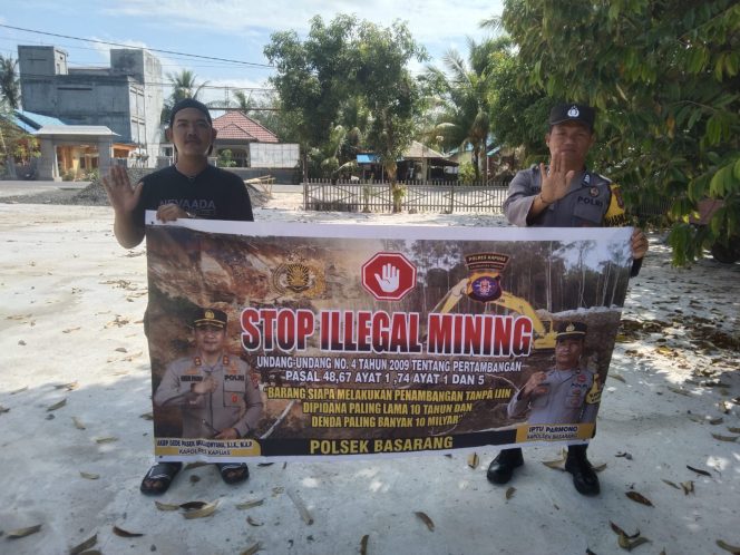 
					Polsek Basarang Sosialisi Larangan Ilegal Mining Di Wilayah Hukumnya