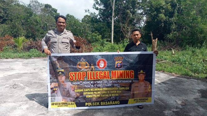 
					Polsek Basarang Sosialisi Larangan Ilegal Mining Di Wilayah Hukumnya