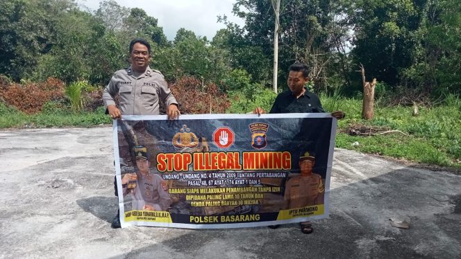 
					Polsek Basarang Sosialisi Larangan Ilegal Mining Di Wilayah Hukumnya