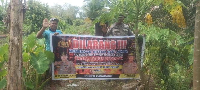 
					Polsek Basarang Gencar Patroli Karhutla Cegah Kebakaran Hutan Dan Lahan