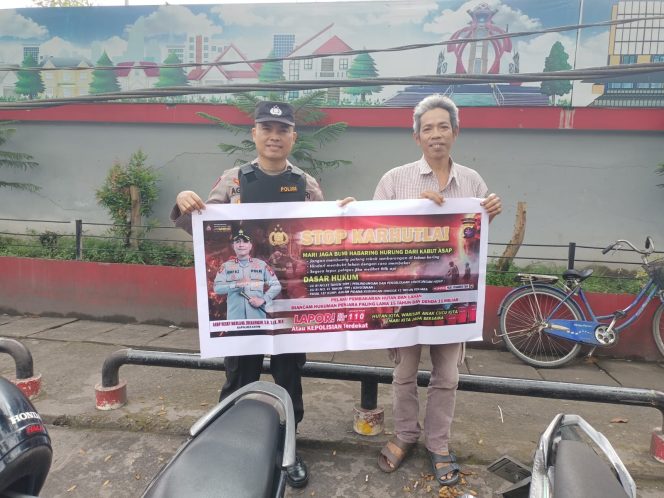 
					Titik Hotspot Kembali Muncul di Sampit, Polsek KP. Mentaya Gencarkan Edukasi Larangan Karhutla