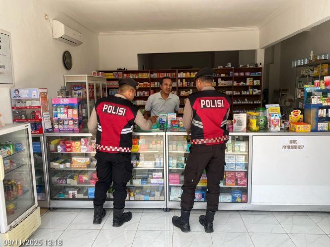 
					**Tim Patroli Presisi Edukasi Pemilik Apotik Ibnu Sina Waspada Peredaran Obat Keras**