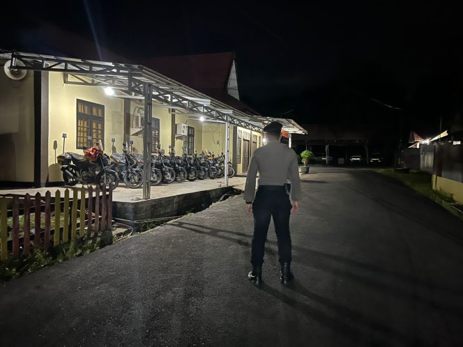 
					Satsamapta Polres Bartim Patroli Mako Cek Parkir Ranmor Dinas