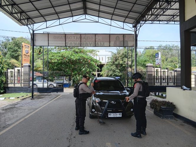 
					**Satsamapta Polres Bartim Lakukan Sterilisasi Ranmor, Siaga Penuh Amankan Mako**