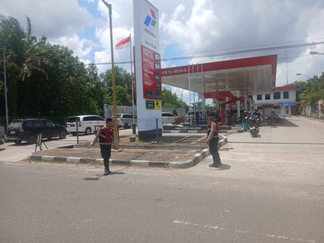 
					Jaga Kekondusifan Wilayah, Sat Samapta Polres Gunung Mas Intensifkan Patroli Monitoring SPBU