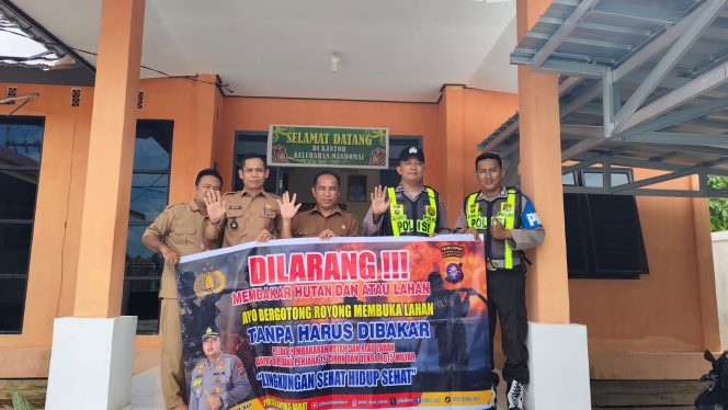 
					Cegah Kabut Asap, Polsek Kapuas Barat Gencarkan Sosialisasi Karhutla di Kelurahan Mandomai