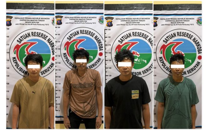 
					POLRES SERUYAN AMANKAN EMPAT TERDUGA PELAKU PEREDARAN SABU DI BATU AMPAR DAN HANAU DENGAN TOTAL BB 66,6 GRAM