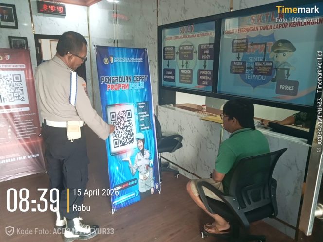 
					**Permudah Pengaduan Masyarakat, Polsek Dusun Timur Sosialisasikan Barcode Aplikasi Yanduan Dumas Propam Polri**