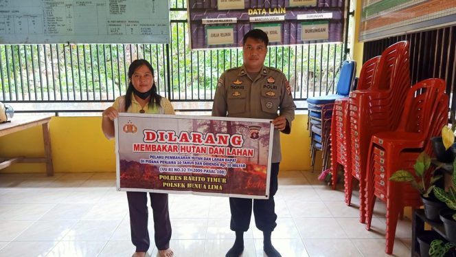 
					**Cegah Karhutla Sejak Dini, Polsek Benua Lima Gencarkan Sosialisasi “Stop Pembakaran Hutan dan Lahan” kepada Warga**