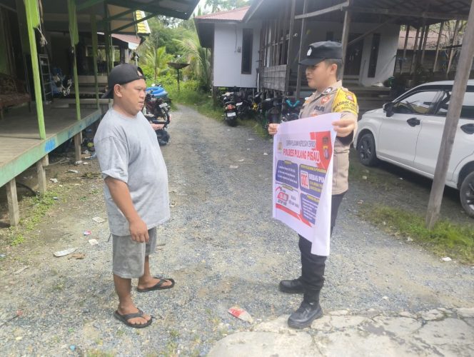 
					Polsek Banama Tingang Sosialisasikan Layanan 110 Polri kepada Masyarakat