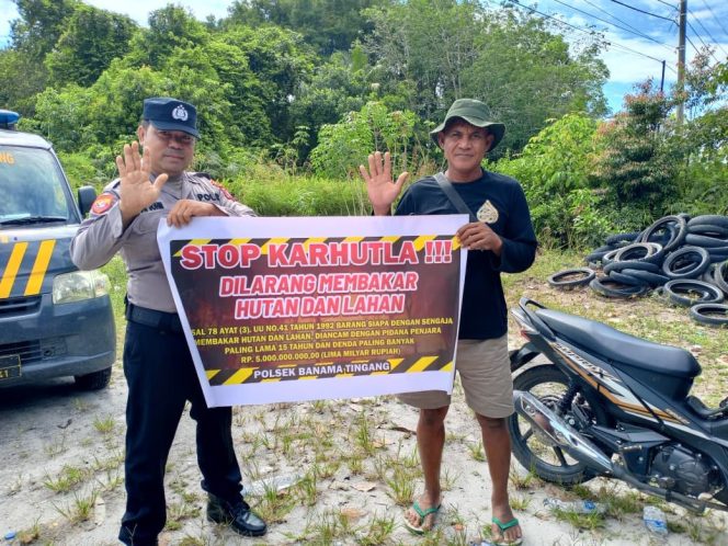 
					Cegah Karhutla Sejak Dini, Polsek Banama Tingang Gencarkan Edukasi Door to Door ke Masyarakat