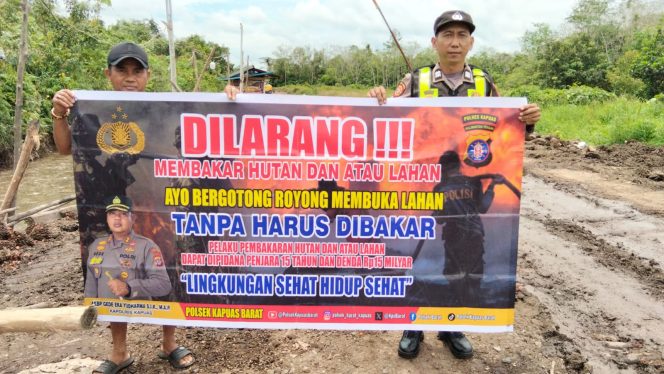 
					Dari Spanduk ke Kesadaran, Polisi Gencarkan Kampanye Cegah Karhutla di Kapuas Barat