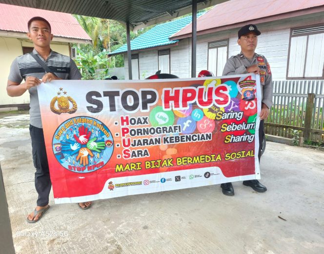 
					Polsek Kapuas Barat Rutin Berikan Imbauan Stop Hoax, Pornografi, Ujaran Kebencian dan Sara Kepada Warga