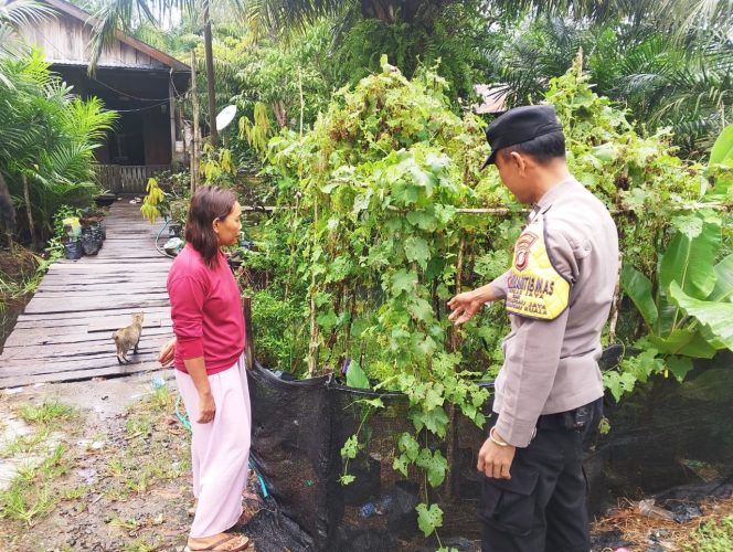 
					Dukung Ketahanan Pangan, Polsek Sebangau Kuala Petakan Kendala Petani di Lapangan