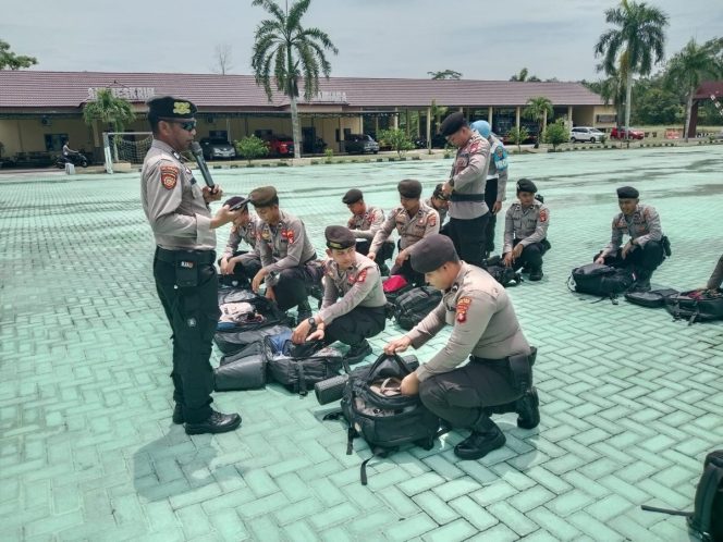 
					Pastikan Kesiapan Pengamanan Hari Buruh, Polres Pulang Pisau Cek Fisik dan Kesehatan Personel Dalmas