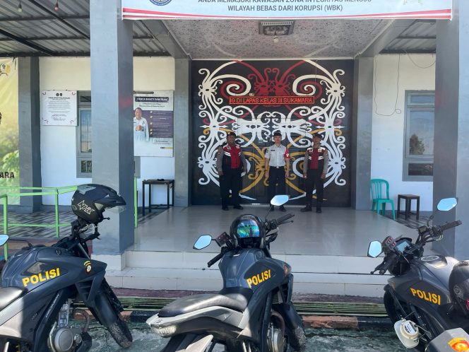 
					Pastikan Objek Vital Kondusif, Sat Samapta Polres Sukamara Patroli di Lapas Kelas III Sukamara