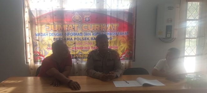 
					Untuk Menampung Aspirasi Masyarakat Polsek Basarang Melaksanakan Giat Jum’at Curhat Di Desa Basarang Jaya