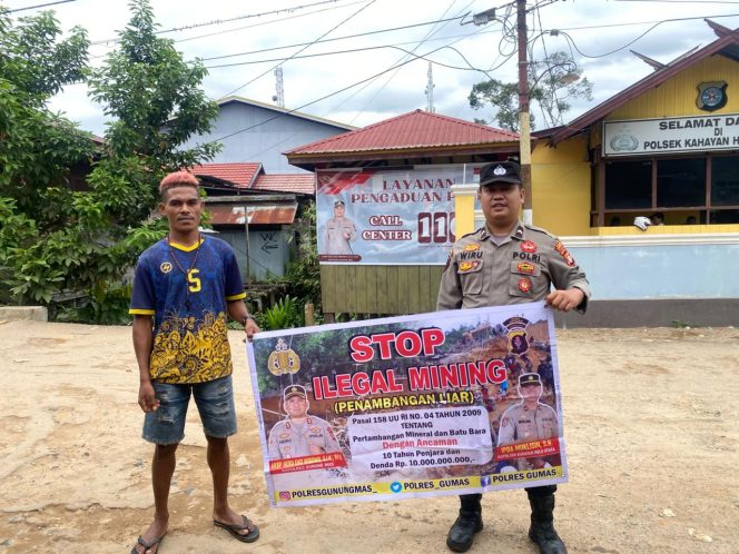 
					Polsek Kahayan Hulu Utara Ajak Warga Pilih Mata Pencaharian Legal