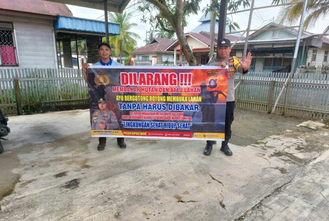 
					Cegah Karhutla, Polsek Kapuas Barat Gencarkan Imbauan Larangan Membakar Hutan dan Lahan