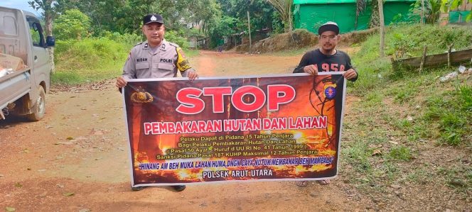 
					Masuki Musim Kemarau, Polsek Aruta Gencarkan Sosialisasi Pencegahan Karhutla