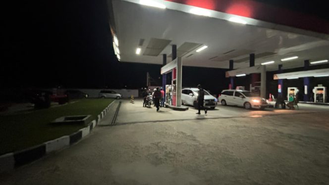 
					Monitoring Kamtibmas, Sat Samapta Sambangi SPBU Sukamara