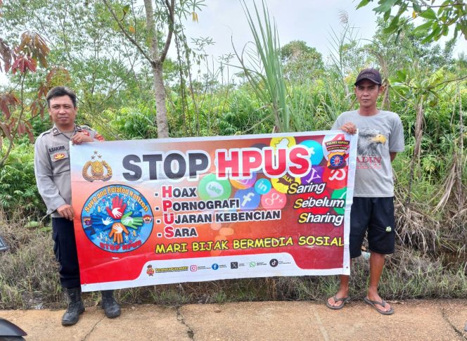 
					Wujudkan Ruang Digital yang Sehat, Polsek Kapuas Barat Ajak Masyarakat Stop Hoax, Pornografi, SARA, dan Ujaran Kebencian