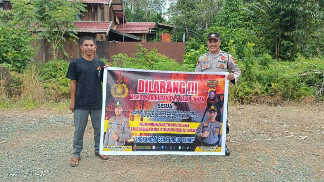 
					“Cegah Karhutla” Polsek Kapuas Timur Rutin Sosialisasi dan Imbau Masyarakat Tidak Membakar Hutan dan Lahan
