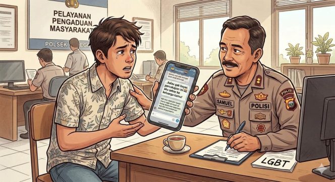 
					BO Cowok Melalui Aplikasi Khusus LGBT Tidak Jadi Lalu Isi Percakapan Diancam Diviralkan Dan Diperas Rp 1,5 Juta, Pemuda Lulusan Keperawatan di Palangka Raya Curhat ke Cak Sam Polda Kalteng
