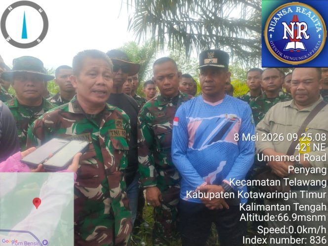 
					Persiapan Pembangunan Batalyon TP 923 Mentaya, Korem 102/Pjg Pasang Patok di Km 18 Sampit