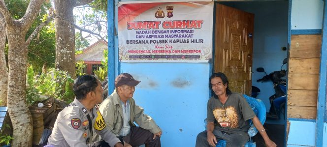 
					Jumat Curhat Polsek Kapuas Hilir Sampaikan Pesan Kamtibmas Dan Dengarkan Keluhan Maupun Masukan Dari Masyarakat
