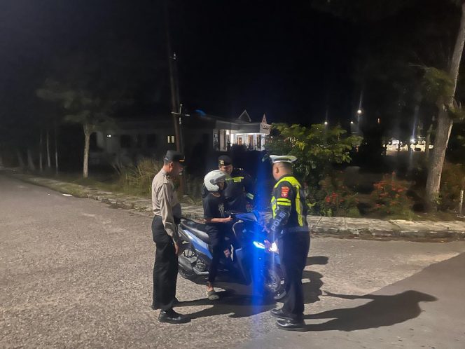 
					Polres Murung Raya Patroli Malam Ajak Para Pemuda Zero Aksi Balap Liar