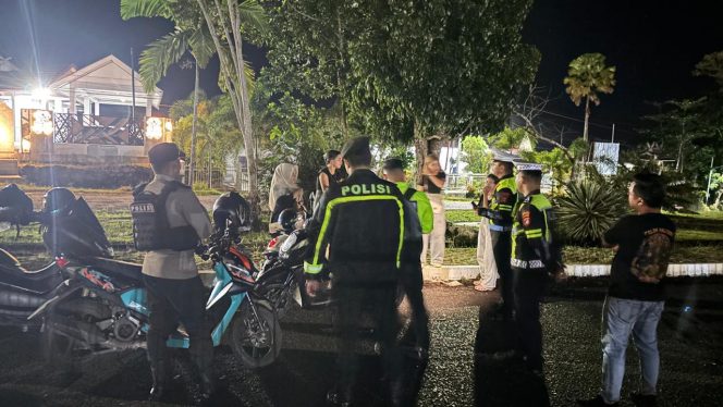 
					Polres Murung Raya Patroli Malam Sanbang Para Pemuda Cegah Aksi Balap Liar