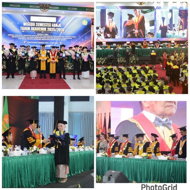 
					Universitas Bhayangkara Jakarta Raya Gelar Wisuda Semester Ganjil Tahun Ajaran 2025/2026