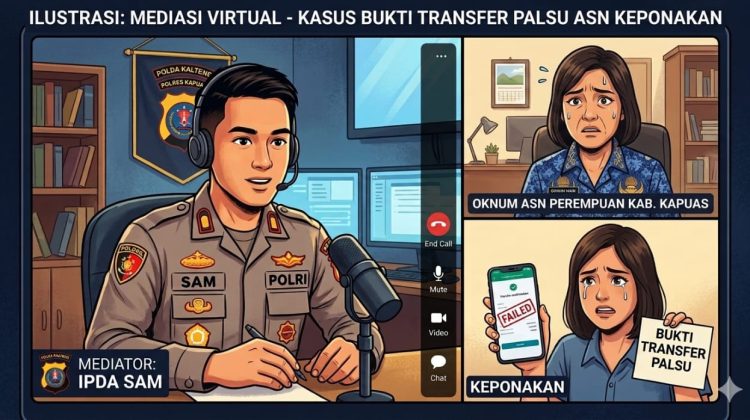 Selama 1 Tahun Tante Hutang Rp 5 Juta Tapi Dibayar Dengan Bukti Transfer Palsu, Pemilik. UMKM di Palangka Raya Curhat ke Cak Sam Polda Kalteng, Oknum ASN di Kapuas Dibina Dan Dimediasi Virtual