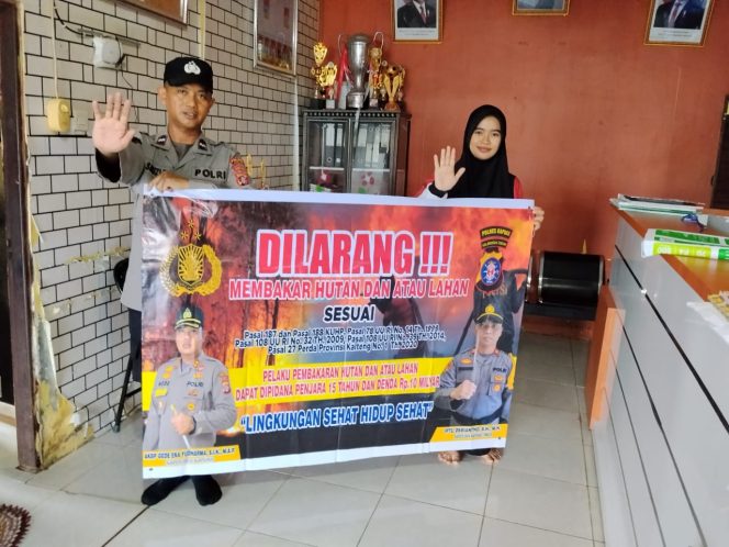 
					“Cegah Karhutla” Polsek Kapuas Timur Rutin Sosialisasi dan Imbau Masyarakat Tidak Membakar Hutan dan Lahan