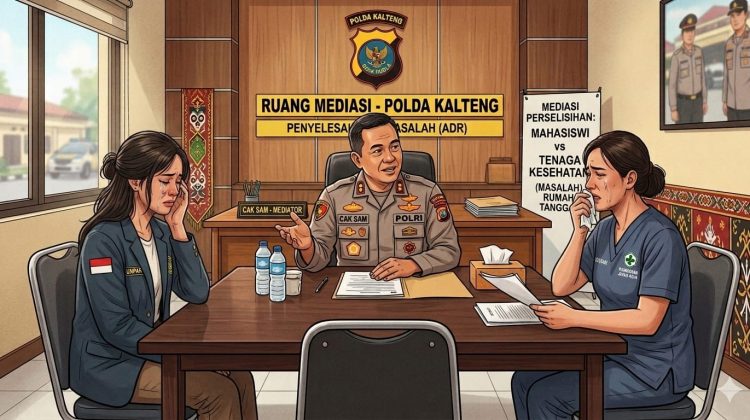 Rebutan Oknum ASN Suami Orang, Oknum Mahasiswi Dan Oknum Nakes di Palangka Raya Dibina Dan Dimediasi Cak Sam Polda Kalteng