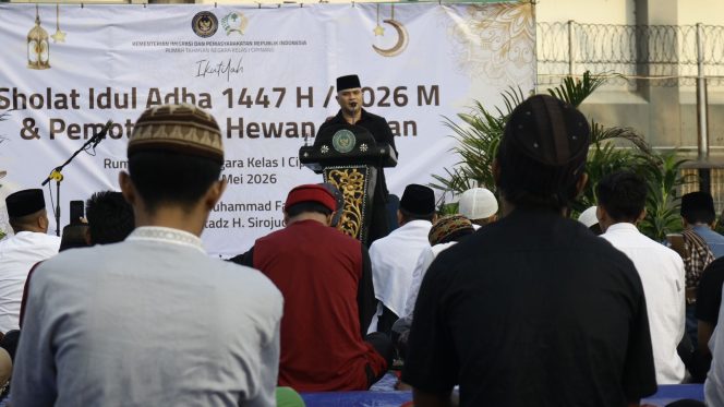 
					Rutan Kelas I Cipinang Gelar Sholat Idul Adha 1447 H Penuh Khidmat