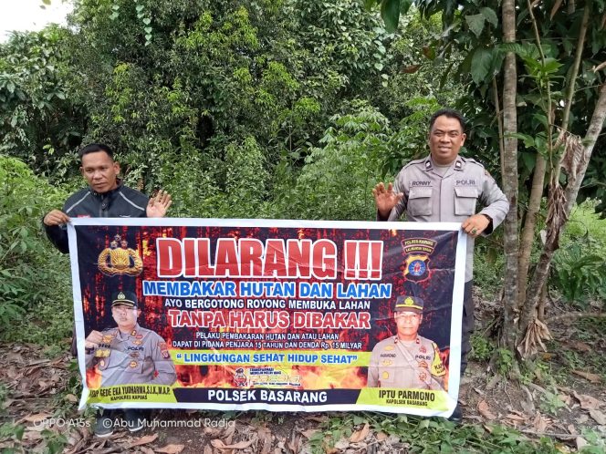 
					Polsek Basarang Gencar Patroli Karhutla Cegah Kebakaran Hutan Dan Lahan