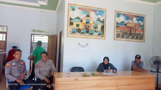 
					Untuk Menampung Aspirasi Masyarakat Polsek Basarang Melaksanakan Giat Minggu Kasih Di Desa Basarang Jaya